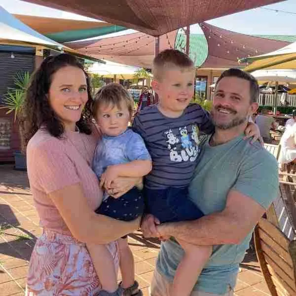 Trent and Linda Williams with their family, the people behind Aussie Gleam.